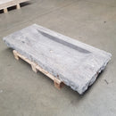 - BILBAO SILVER Travertin Waschbecken 125 x 55 x 10cm - Badgestaltung | Afrika Naturstein