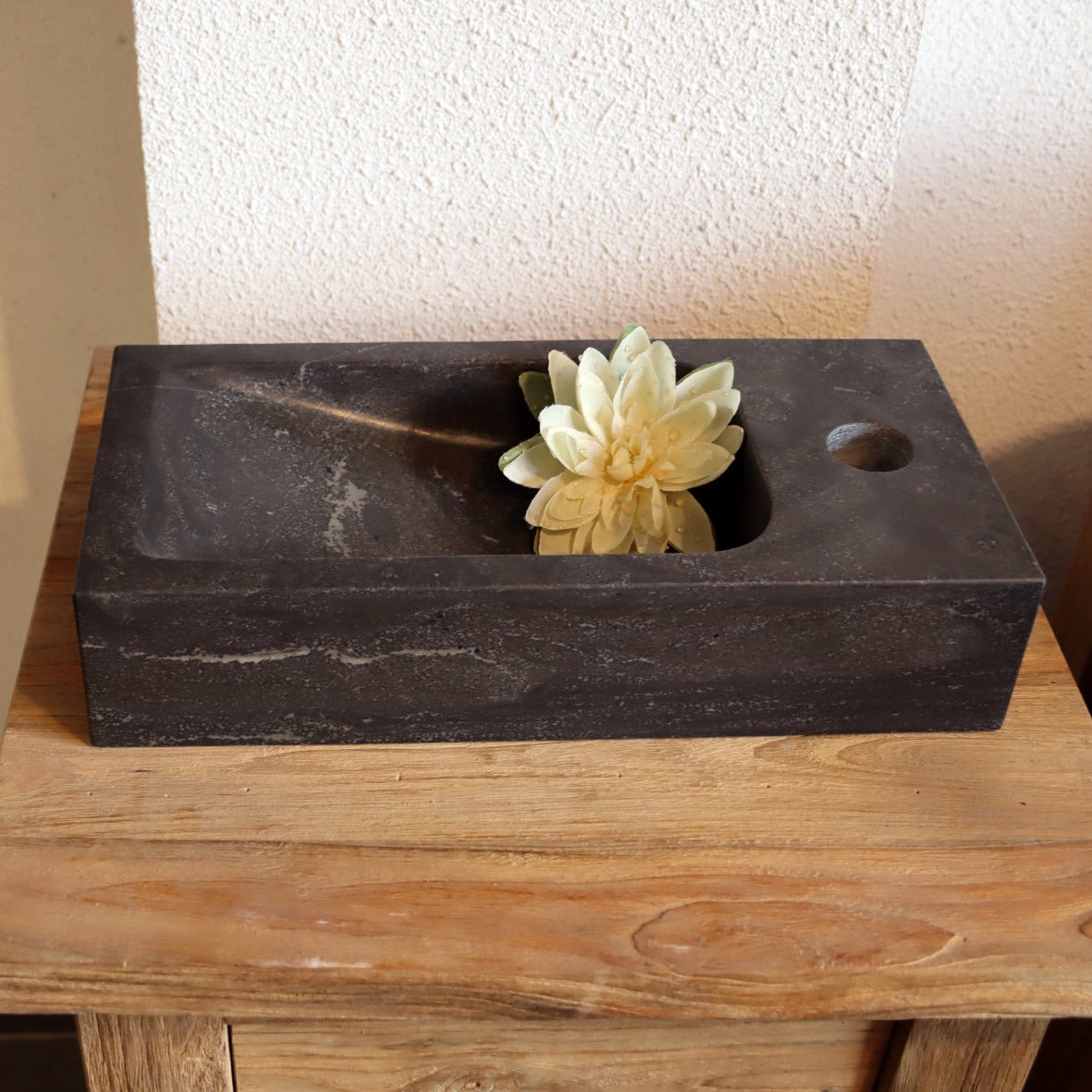 Aufsatzwaschbecken | Blaustein glatt | Naturstein | Verschiedene Größen