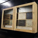 - MALAYA | Spiegelschrank - Badspiegel - Wandspiegel Teak - 100 x 70 x 18 cm - Badgestaltung | Afrika Naturstein