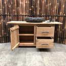 BINTAN 2 Waschbeckenunterschrank 160 x 49 x 80 cm - Badgestaltung | Afrika Naturstein GmbH