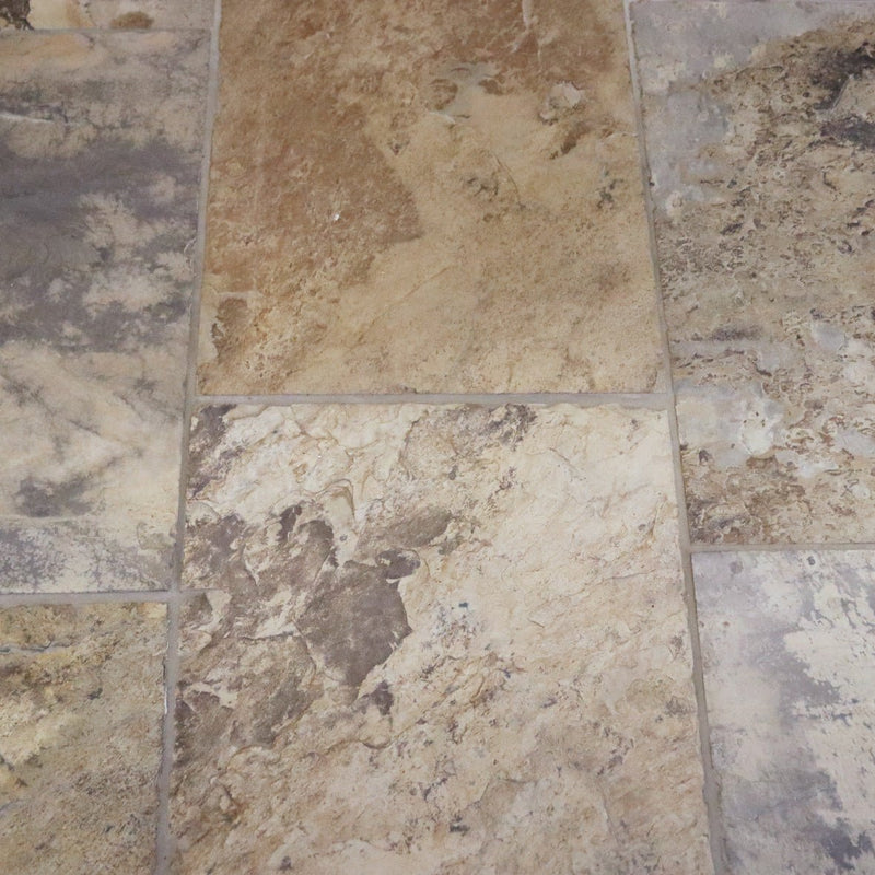 - Muster | Schieferfliesen | ANTIQUE WHITE - ca. 20 x 20 cm - Muster | Afrika Naturstein