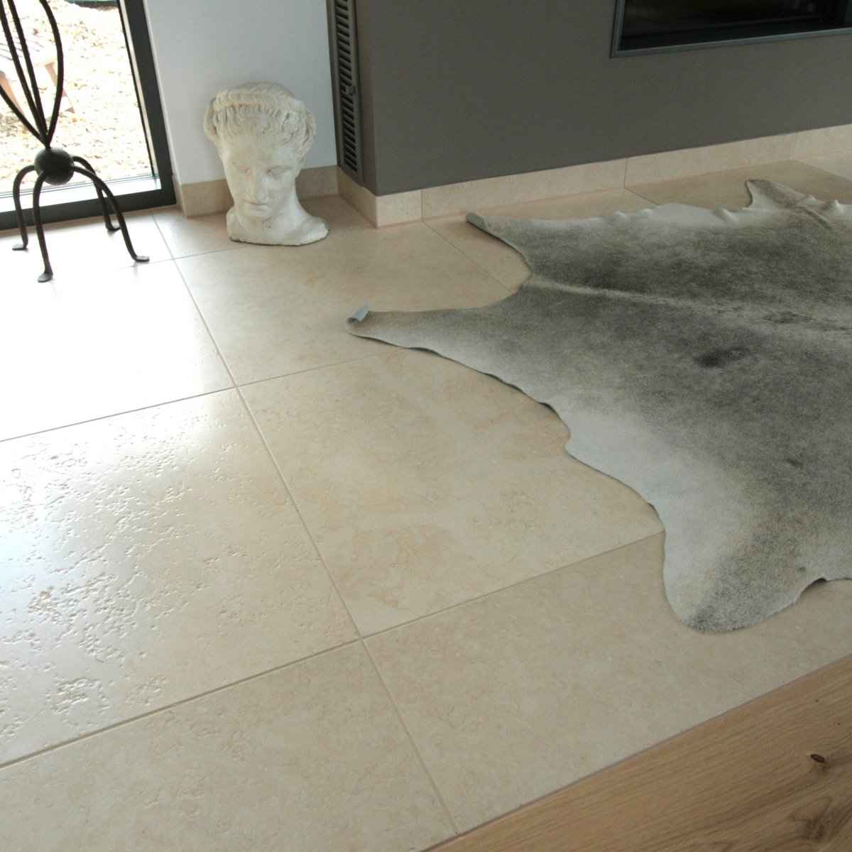 Kalksteen tegels | Geborsteld | Natuursteen