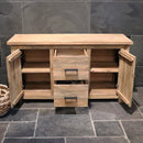 - MADURA Unterschrank Badschrank - 156x50x80 - Badgestaltung | Afrika Naturstein