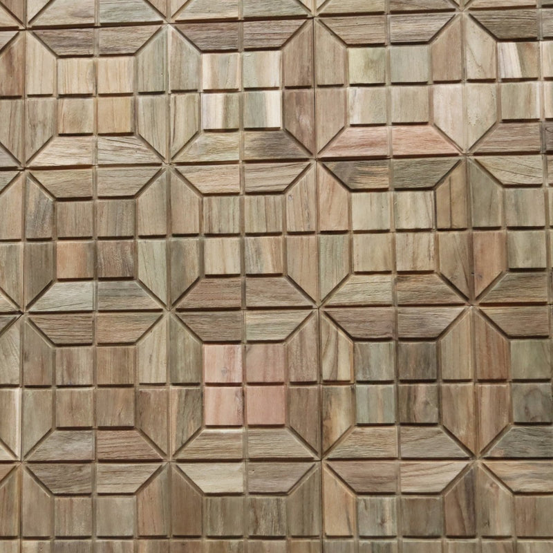 - RETRO | Holzverblender - 1 Stück 40 x 20 x 1,2 cm - Verblender | Afrika Naturstein