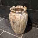 Vase aus recyceltem Teakholz, 40 cm hoch - Vase aus recyceltem Teakholz, 40 cm hoch - Vase 3 - Badgestaltung | Afrika Naturstein GmbH - Vase aus recyceltem Teakholz, 40 cm hoch - Vase 3 - Badgestaltung | Afrika Naturstein