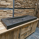 - BILBAO Waschtisch Blaustein Glatt - 142 x 48 x 10 cm - Badgestaltung | Afrika Naturstein