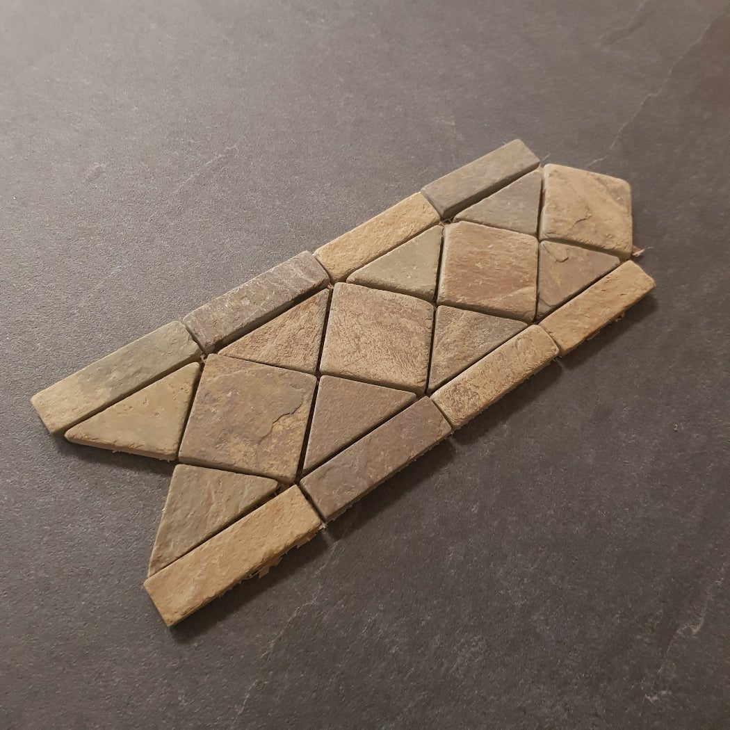 - Naturstein Bordüre Listello Schiefer Rustique - Bordüren | Afrika Naturstein