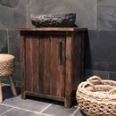 - BANTAM 4 | Unterschrank - 66 x 40 x 80 cm gebrannt - Badgestaltung | Afrika Naturstein