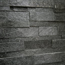 - Muster | Naturstein Verblender | QUARZIT BLACK - ca. 15 x 15 - 20 cm - Muster | Afrika Naturstein