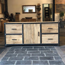 - METAL LOOK 7 Kommode 180 x 55 x 80 cm - Badgestaltung | Afrika Naturstein