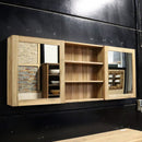 - MALAYA | Spiegelschrank - Badspiegel - Wandspiegel Teak - 140 x 70 x 18 cm - Badgestaltung | Afrika Naturstein