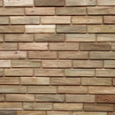 - BRICK | Holzverblender | 21x6 - 1 Stück 21x6 cm - Verblender | Afrika Naturstein