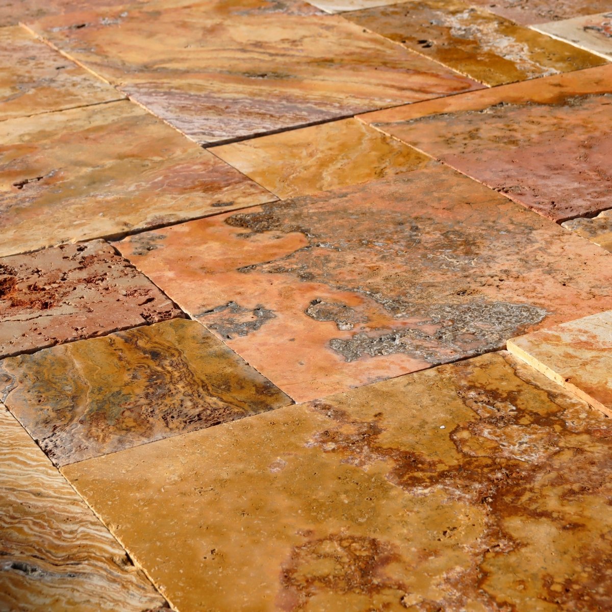 Travertin Fliesen | Getrommelt | Naturstein