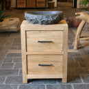 - BANTAM 9 | Unterschrank | 60 x 37 x 80 cm - Badgestaltung | Afrika Naturstein