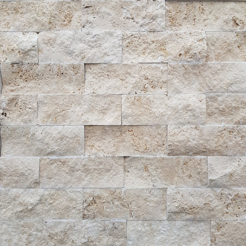 - Muster | Naturstein Verblender | TRAVERTIN 20 x 7,5 x 1 - 3 cm - ca. 20 x 7.5 cm - Muster | Afrika Naturstein