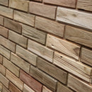 - BRICK | Holzverblender | 21x6 - 1 Stück 21x6 cm - Verblender | Afrika Naturstein