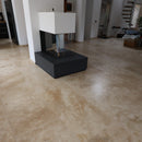 Naturstein Fliese Travertin Light Mix gebuerstet