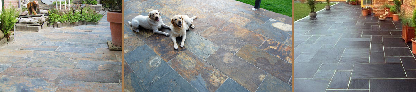 Schiefer Terrassenplatten - Afrika Naturstein & Teak Shop