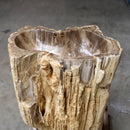 A6 ZAKYNTHOS staande wastafel van versteend hout 72 x 45 x 92 cm