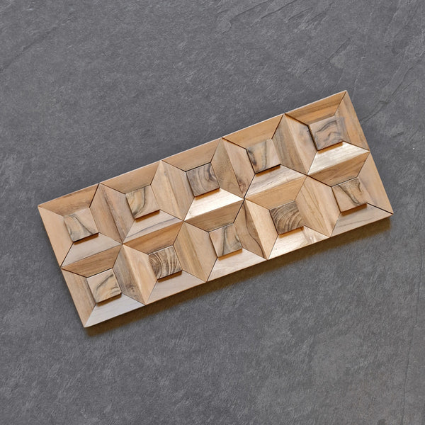 Houtverblender | 10 x 10 cm | Teakhout