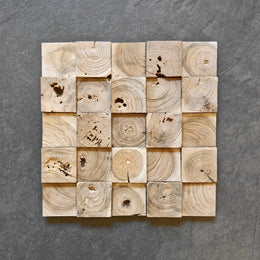 Holzverblender | 8x8 | Teakholz - Afrika Naturstein & Teak Shop