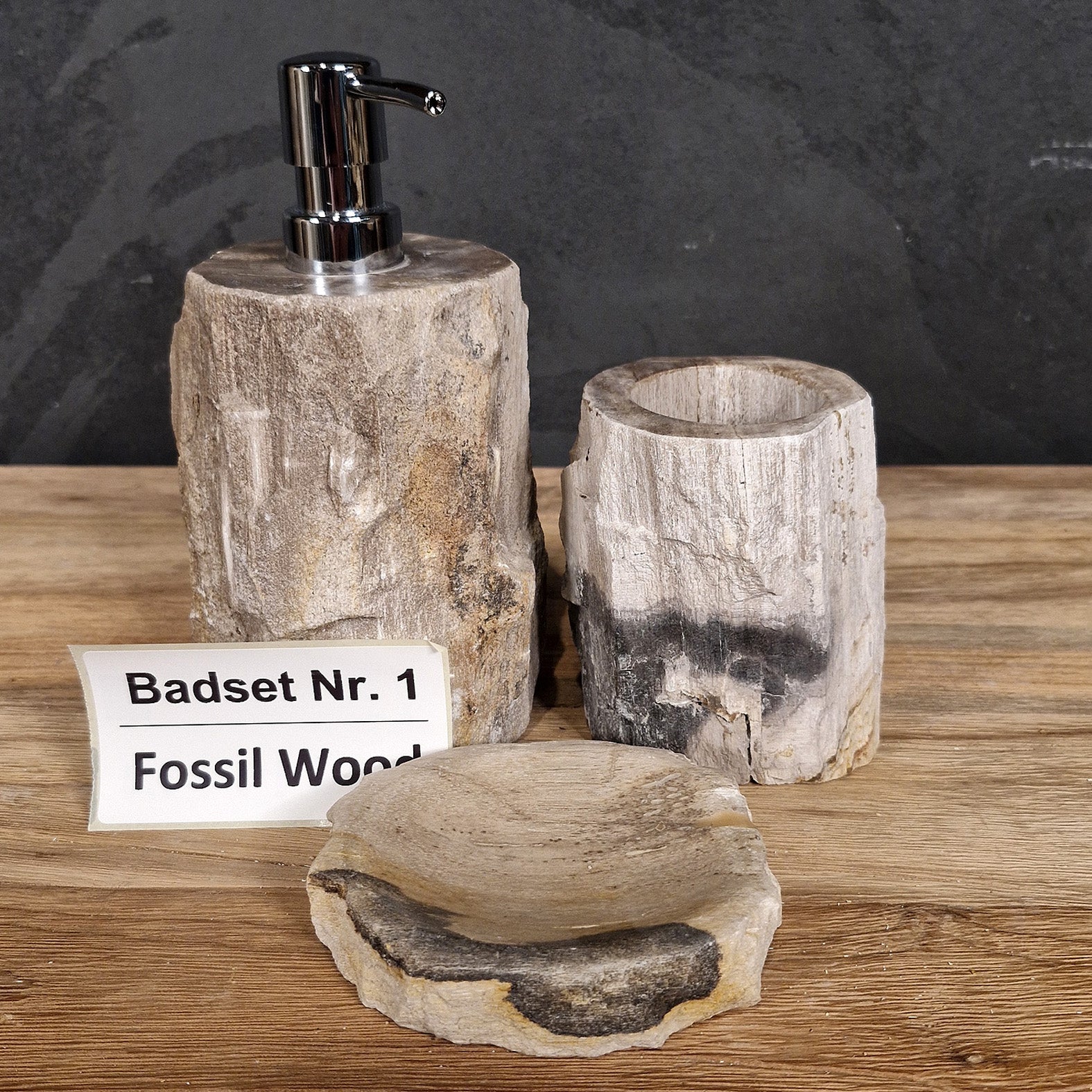 Versteinertes Holz | 3-teiliges Set