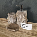 Versteend hout | 3-delig, set