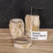 Versteend hout | 3-delig, set