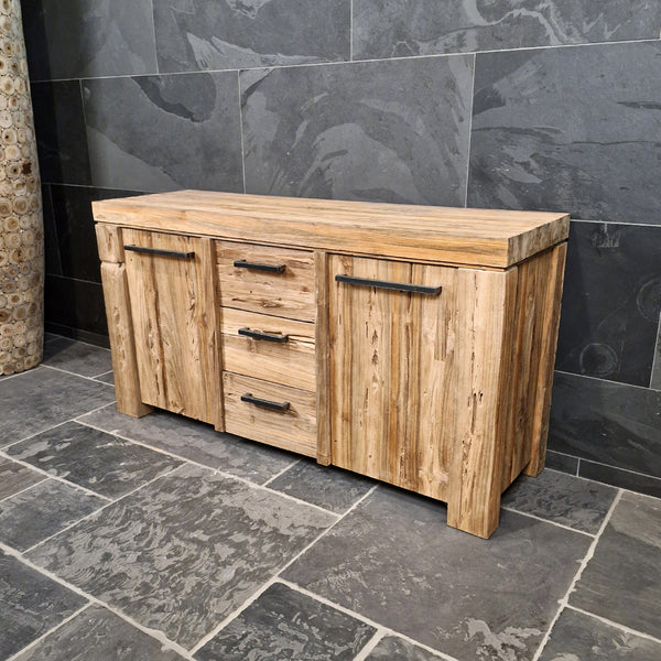 Onderkast voor badkamer | Duurzaam gemaakt van teakhout | Model 1