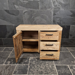 Teakholz Badezimmer-Unterschrank | Schlichte Eleganz aus Naturmaterial | Model 2 - Badgestaltung