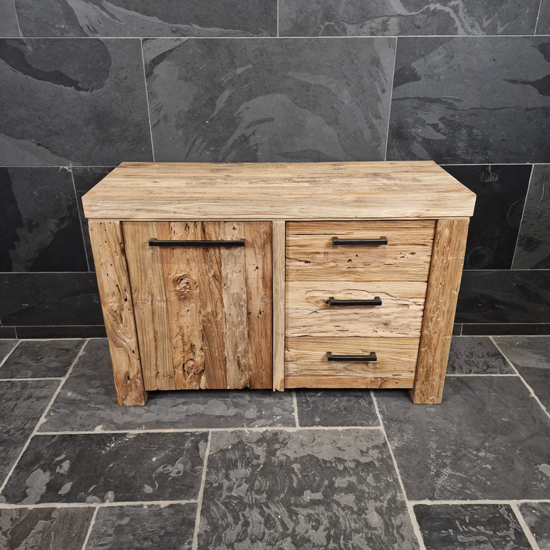 Teakholz Badezimmer-Unterschrank | Schlichte Eleganz aus Naturmaterial | Model 2 - Badgestaltung