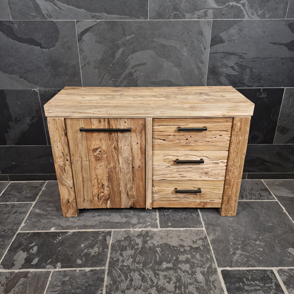 Teakholz Badezimmer-Unterschrank | Schlichte Eleganz aus Naturmaterial | Model 2