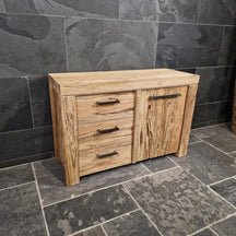 Bali Teakholz Badezimmer-Unterschrank, rechteckig, schlichtes Design, aus Naturmaterial, für Badgestaltung, Modell 2