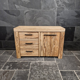 Teakholz Badezimmer-Unterschrank | Schlichte Eleganz aus Naturmaterial | Model 2 - Badgestaltung