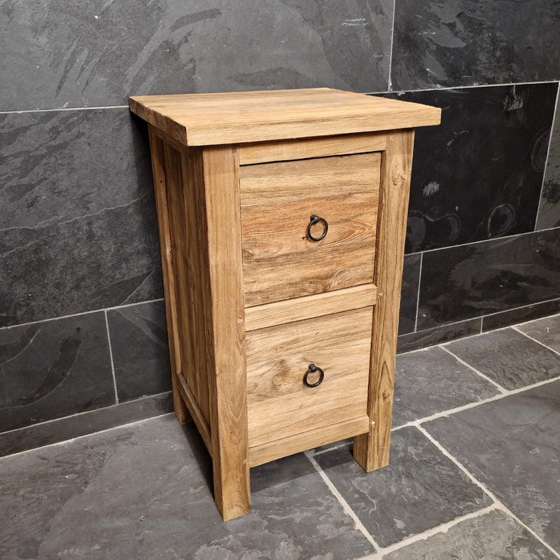 Unterschrank aus recyceltem Holz | Nachhaltig & kompakt | Model 3 - Afrika Naturstein & Teak Shop