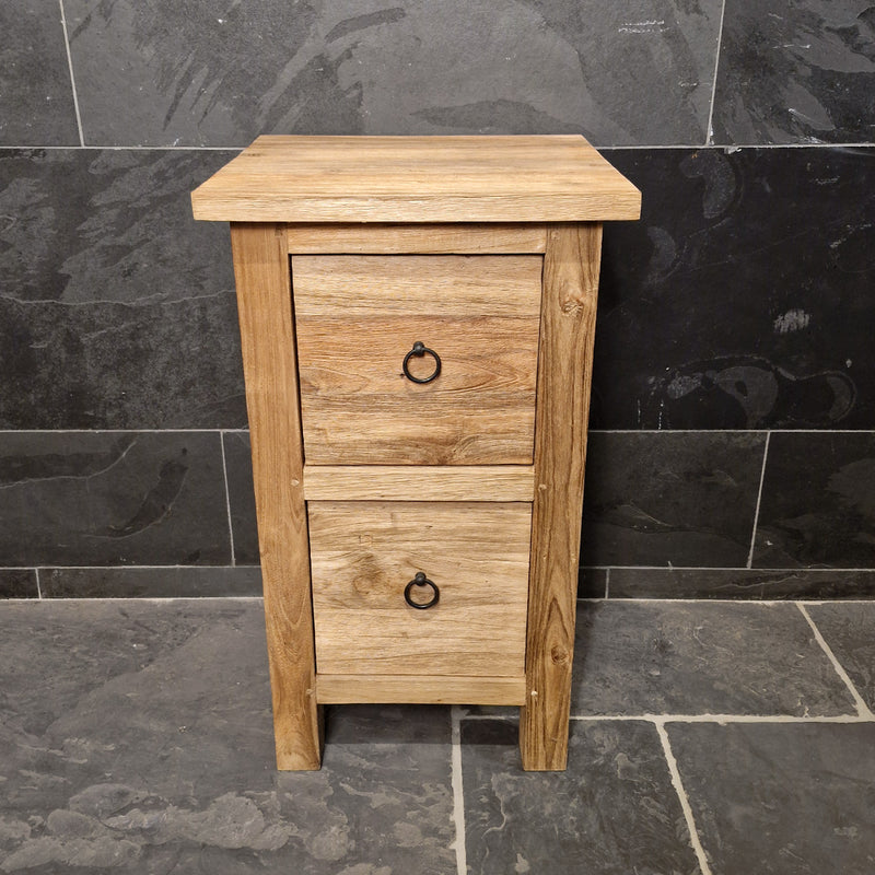 Unterschrank aus recyceltem Holz | Nachhaltig & kompakt | Model 3 - Afrika Naturstein & Teak Shop