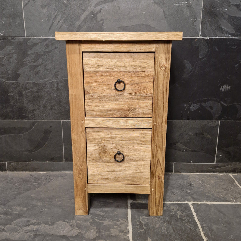 Unterschrank aus recyceltem Holz | Nachhaltig & kompakt | Model 3 - Afrika Naturstein & Teak Shop