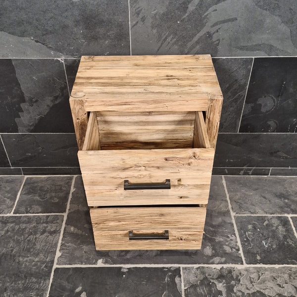 Teak badmeubel | Compact model van gerecycled hout | Model 9