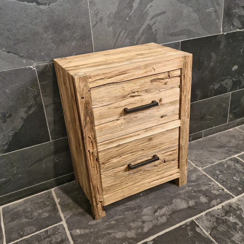 Teak Badmöbel | Kompakte Ausführung aus recyceltem Holz | Model 9 - Badgestaltung