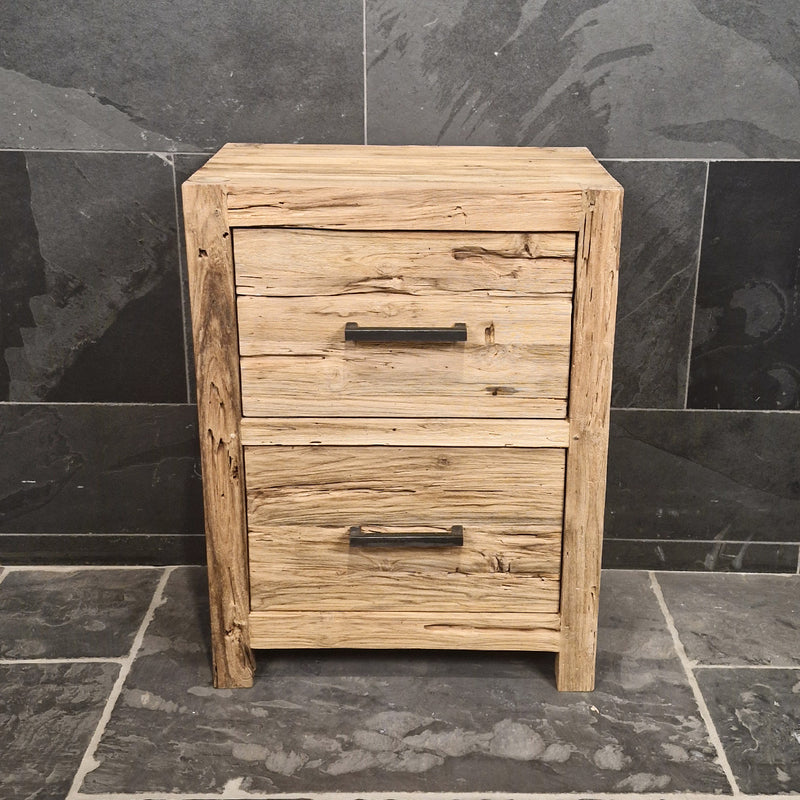 Teak Badmöbel | Kompakte Ausführung aus recyceltem Holz | Model 9 - Badgestaltung