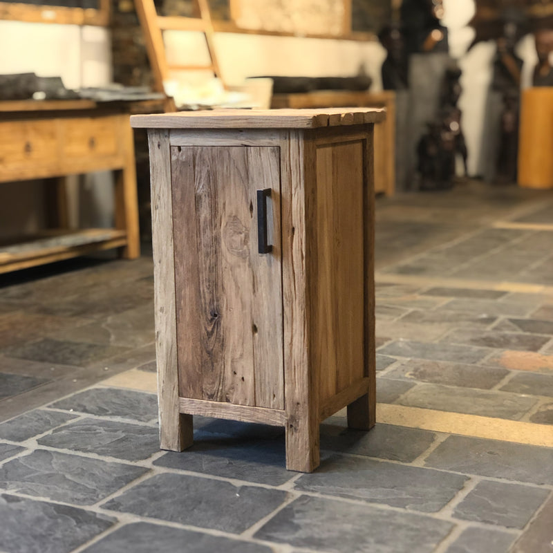 Badezimmerschrank Unterschrank Altholz recyceltes Teakholz Waschbeckenunterschrank Sideboard Unterschrank mit Waschtisch  rustikales Holz Waschtisch mit Aufsatzwaschbecken Hochschrank 