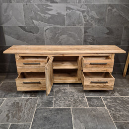 Badezimmermöbel mit Waschbeckenunterschrank | Aus recyceltem Holz - Badgestaltung