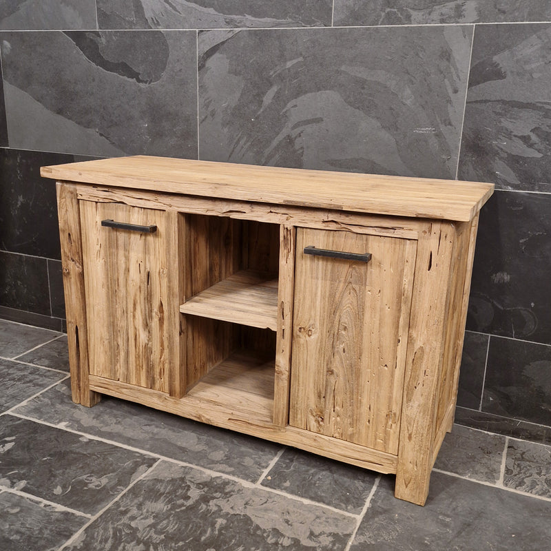 Badezimmer-Unterschrank aus recyceltem Holz | Natürlich & pflegeleicht | Model 2 - Badgestaltung