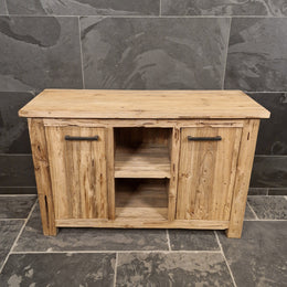 Badezimmer-Unterschrank aus recyceltem Holz | Natürlich & pflegeleicht | Model 2 - Badgestaltung