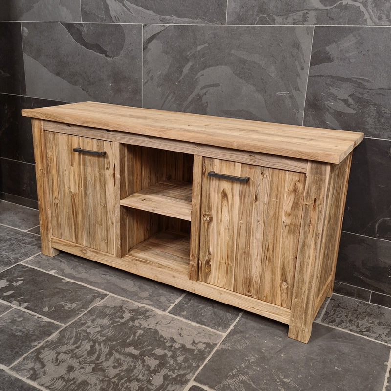 Badezimmer-Unterschrank aus recyceltem Holz | Natürlich & pflegeleicht | Model 2 - Badgestaltung