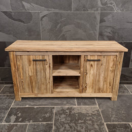 Badezimmer-Unterschrank aus recyceltem Holz | Natürlich & pflegeleicht | Model 2 - Badgestaltung