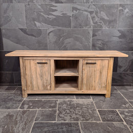 Badezimmer-Unterschrank aus recyceltem Holz | Natürlich & pflegeleicht | Model 2 - Badgestaltung