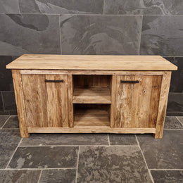 Badezimmer-Unterschrank aus recyceltem Holz | Natürlich & pflegeleicht | Model 2 - Badgestaltung