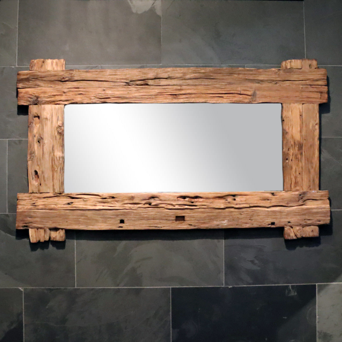 EROSI Spiegel Teakholz 190 x 110 cm, Einzelstück