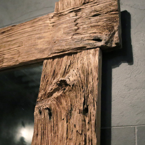 Badspiegel | Gerecycled teakhout | 130 of 150 cm x 90 cm